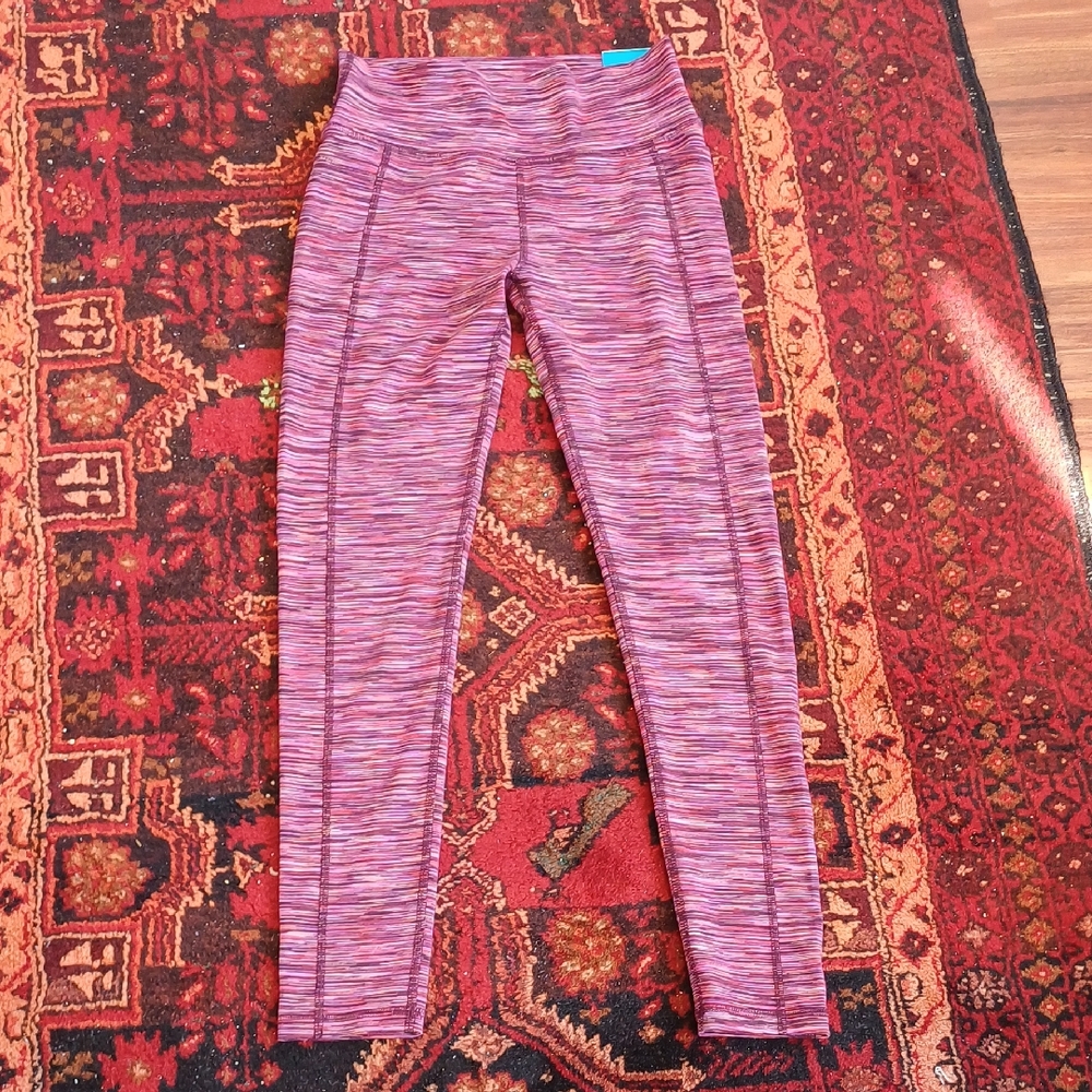 DSG Kids Leggings in Pink and Purple Stripes